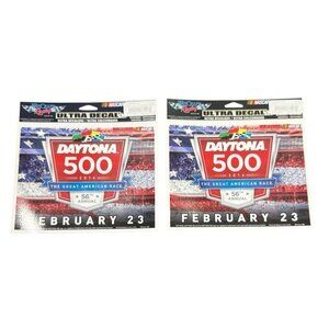 Daytona 500 Nascar 56th Annual Race 2014 Ultra Decal Sticker Lot Of 2 NOS